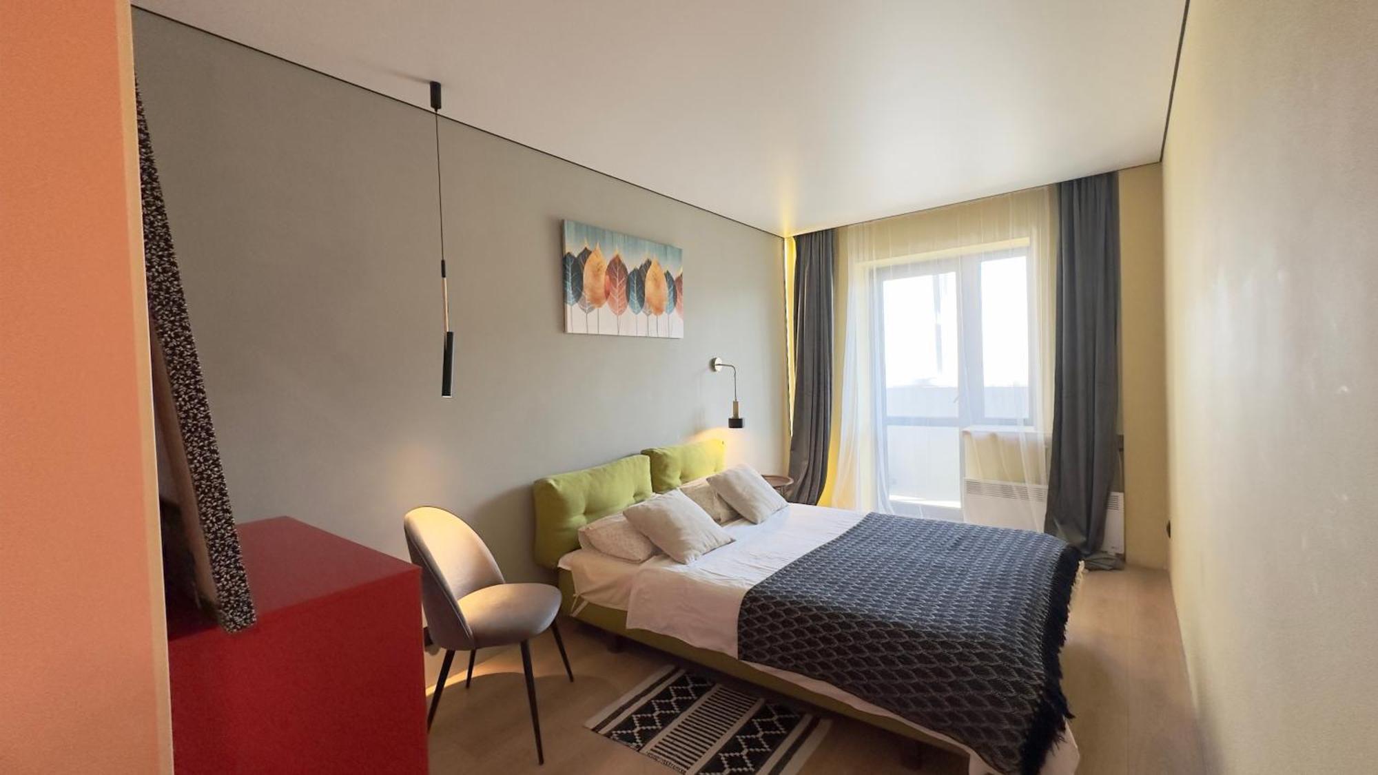 2 Room Modern Apartment View Dnipro Exteriör bild